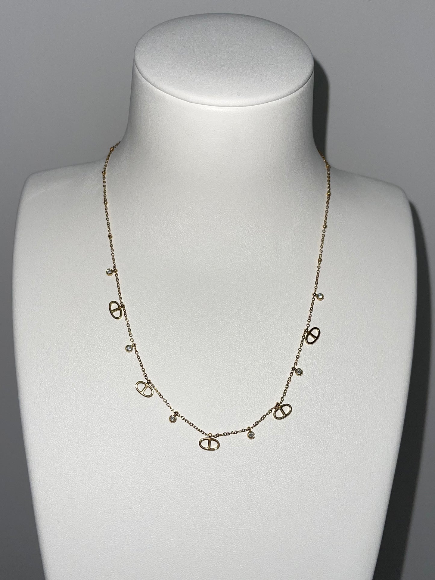 Ensemble collier et bracelet doré