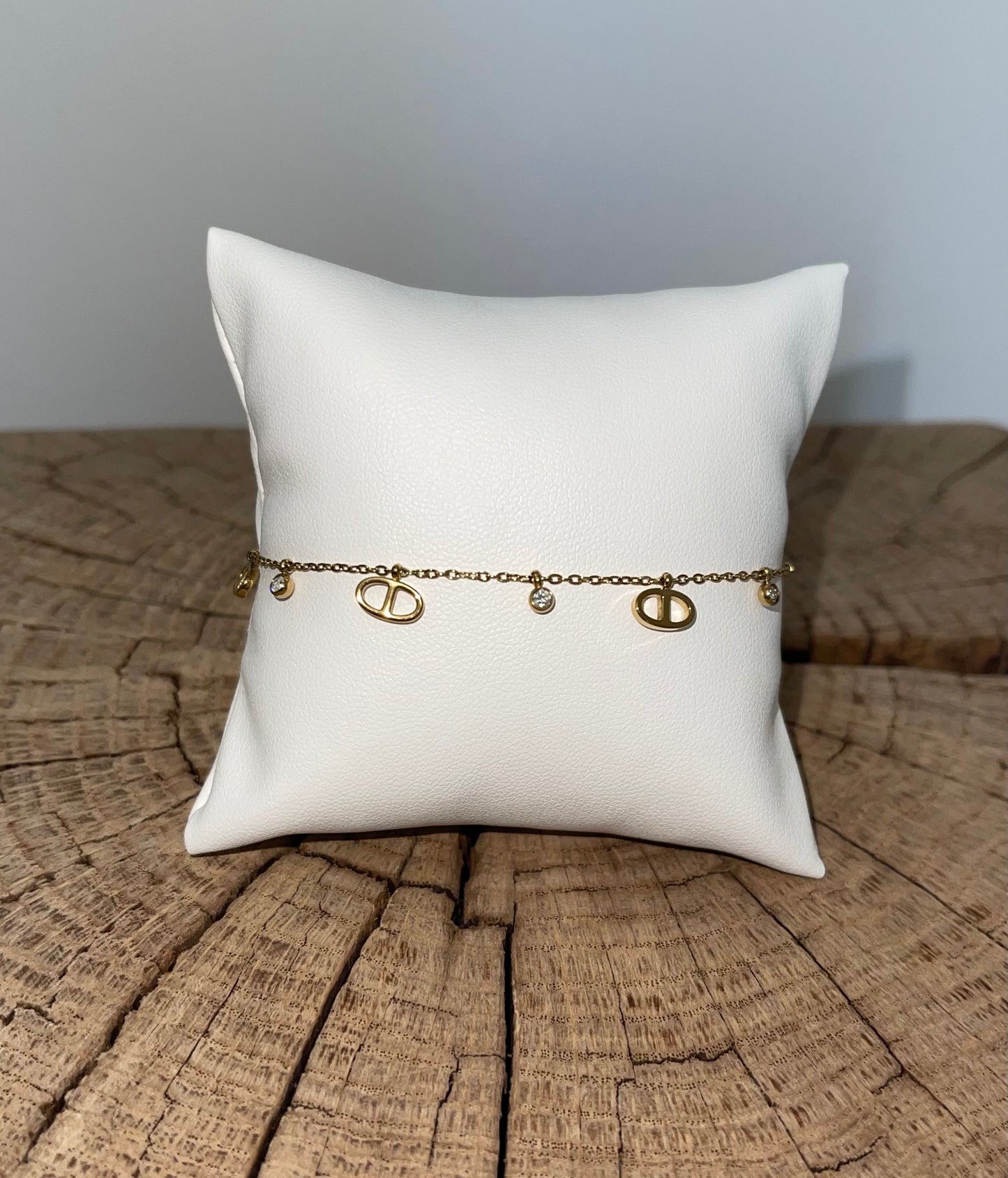 Ensemble collier et bracelet doré