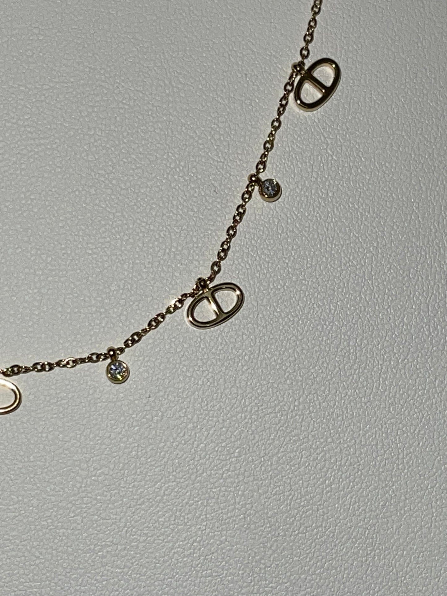 Ensemble collier et bracelet doré