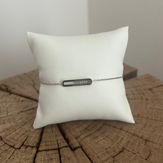 Bracelet argenté avec petit brillants