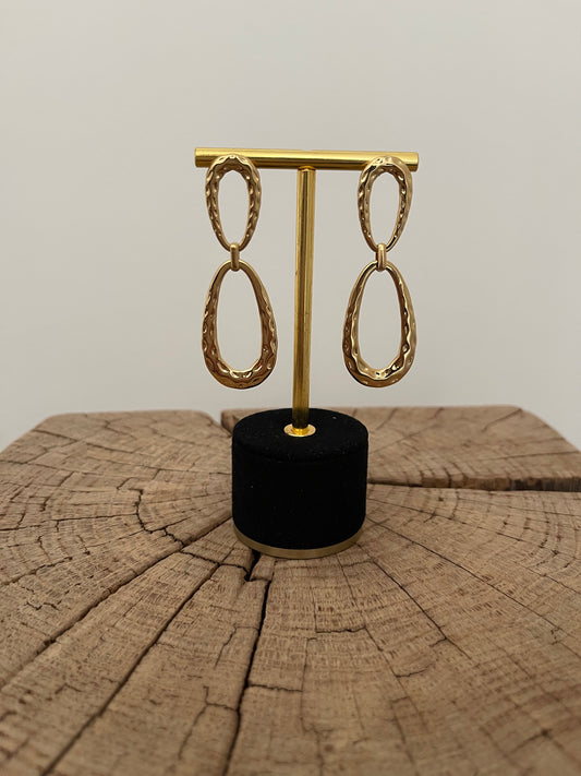 Boucles d'oreilles pendante doré