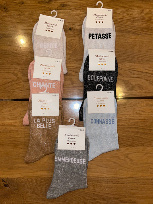 ✨ Semainier Chaussettes à Paillettes - 7 Paires ✨