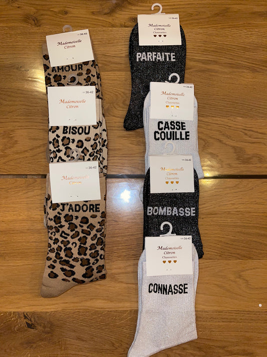 ✨ Semainier Chaussettes à Paillettes - 7 Paires ✨