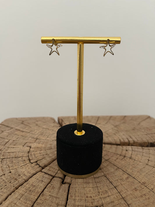 Boucles d'oreills étoiles brillante